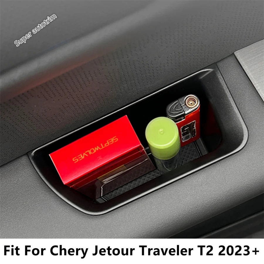 

For Chery Jetour Traveller 2023 2024 2025 Car Front Rear Door Side Armrest Storage Box Handle Holder Tray Organizer Accessories