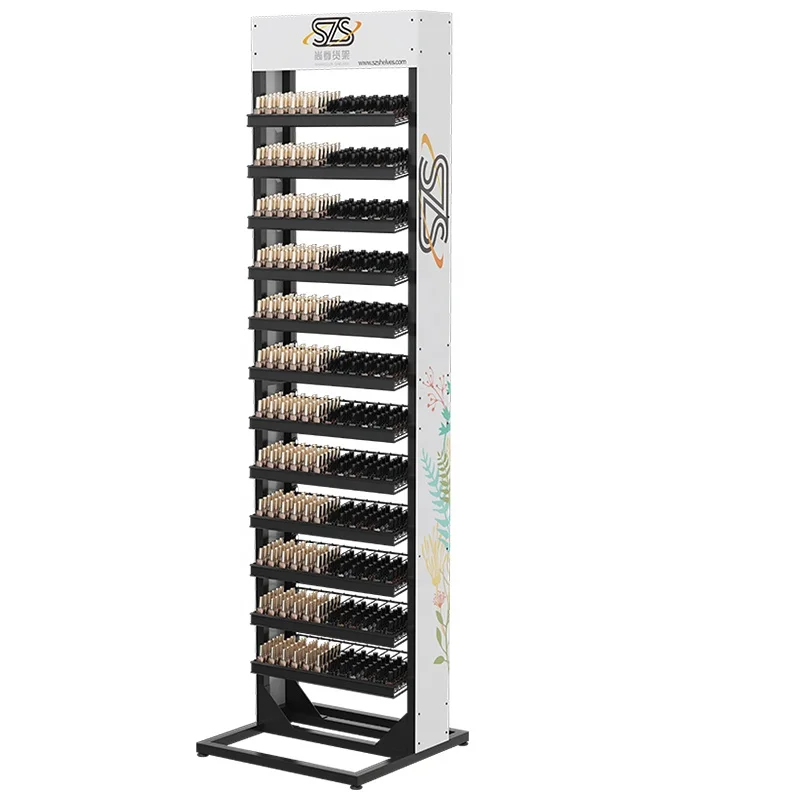 12 Tiers Metal Cosmetic Makeup Eyelash Eye Wear Organizer Holder  Nail Polish Display Stand