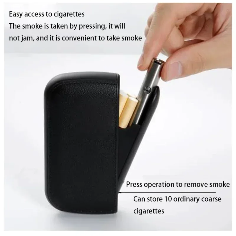 Sealed Waterproof Cigarette Box 10 Sticks Automatic Bouncing Cigarette Does Not Run Out of Smoke Moisture-proof Cigarette Clip