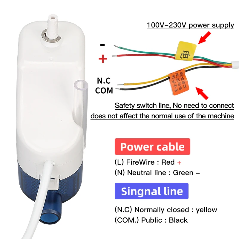 220V 24L/H 40L/H Automatyczna, wyjątkowo cicha pompa kondensatu RS-24C/40C Pompy podnoszące kondensatę 1-3P Drenaż klimatyzatora z haczykiem