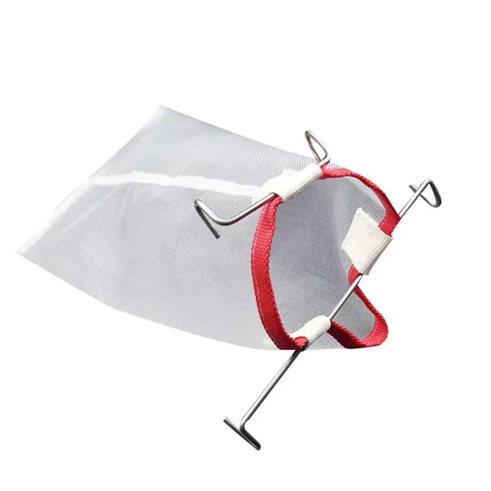 1Pcs High Grade Nylon Honey Filter Net with Hook Fine Filtration Strainer Bag for Home Honey Making Wine Filtering Beekeeping