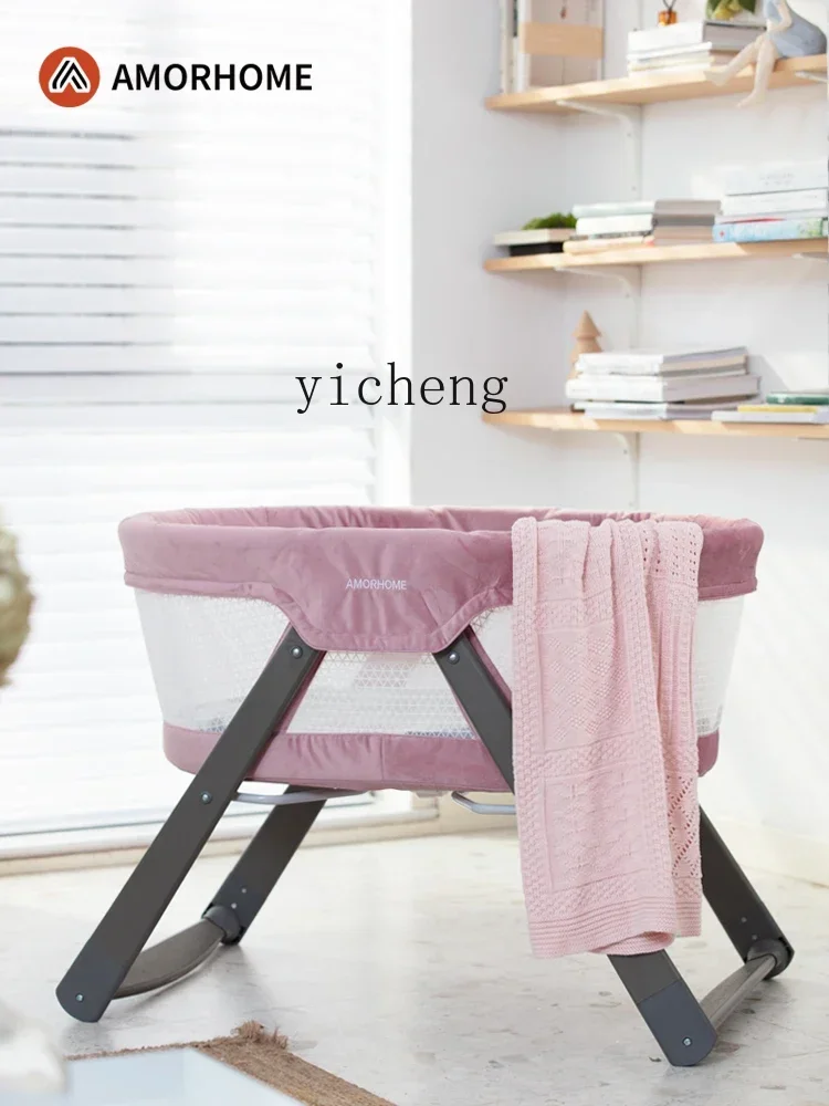 Baby Crib Portable Newborn Multi-Functional Cradle Foldable Baby Cradle Bed