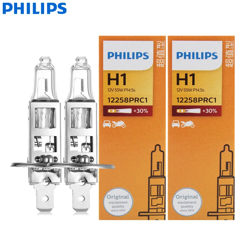 Philips 2 stks H4 H7 H11 HB3 HB4 Vision Originele Auto Licht H1 H3 H8 H9 9005 9006 3200 K Standaard Lampen Halogeen Hoge Dimlicht Paar