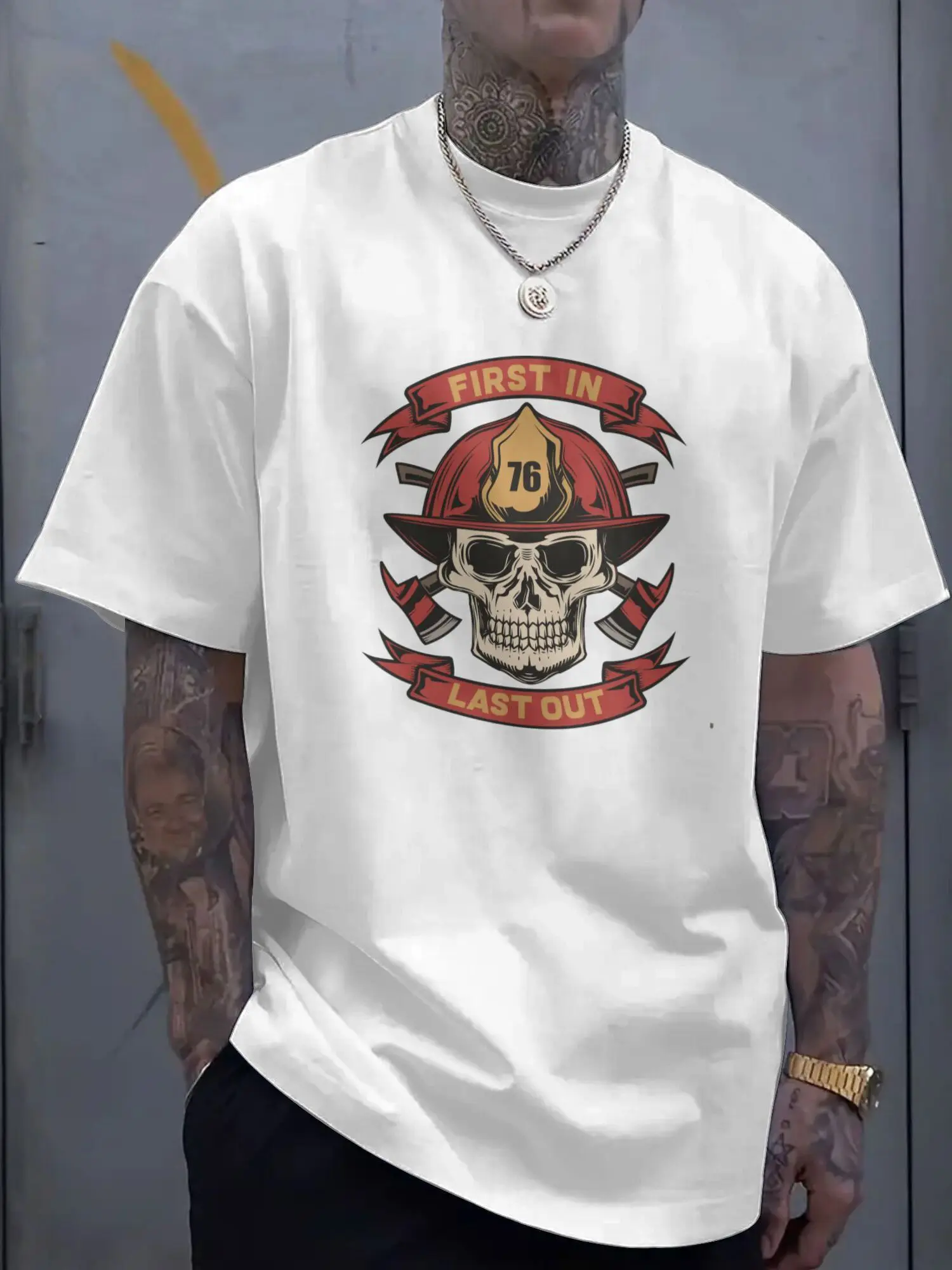 

Fashionable and Minimalist-Men's Summer Casual T-Shirt with Unique Print