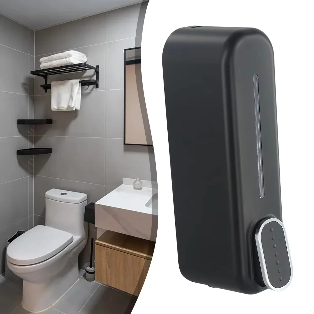 

Touch-Free Wall Mount Soap Dispenser Hygienic Waterproof Shower Gel Dispenser Plastic Moisture-proof Manual Shampoo Dispenser