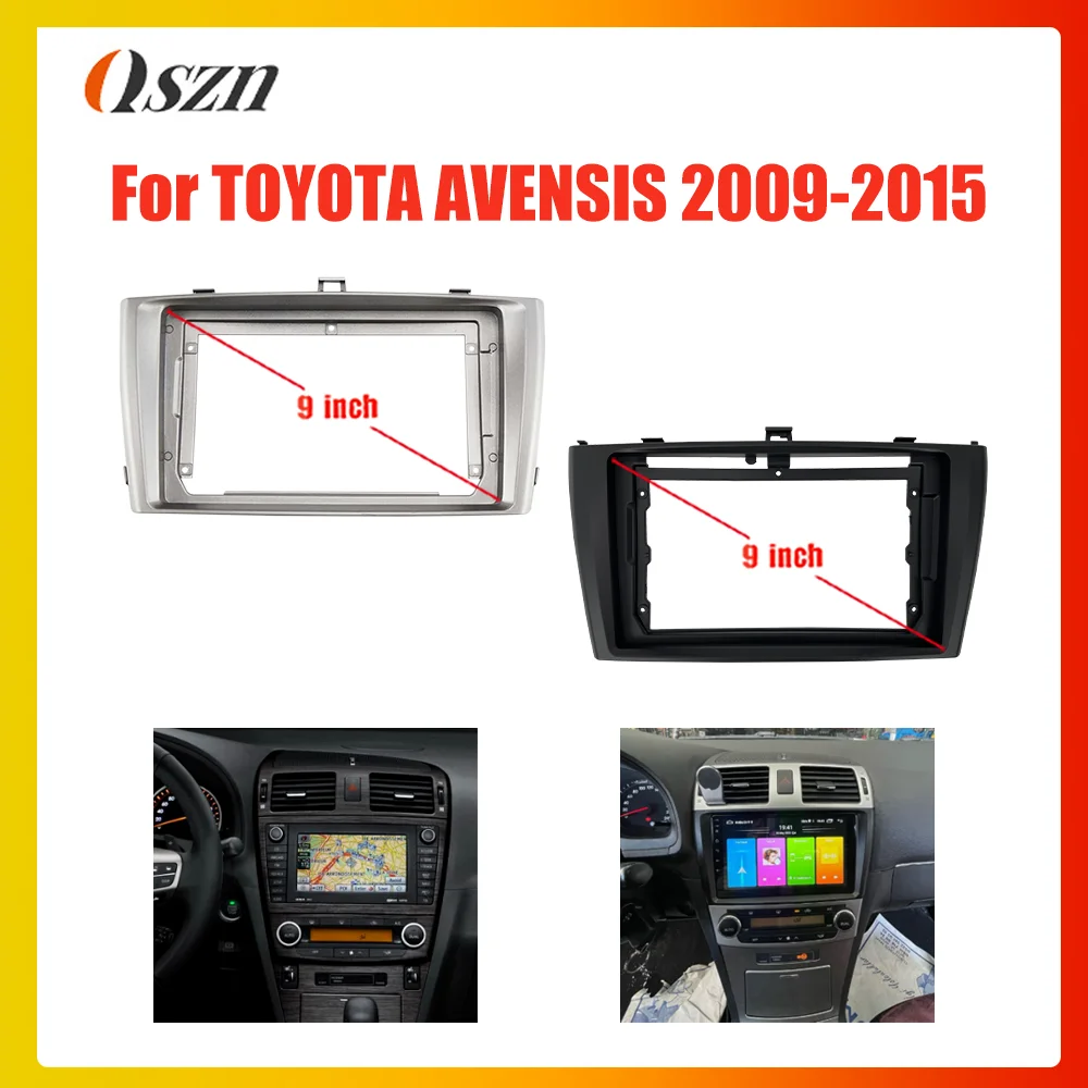 

9Inch Car Frame Fascia Adapter For TOYOTA AVENSIS 3 2009-2015 Stereo Panel Dashboard Kit Installation 2 Din New