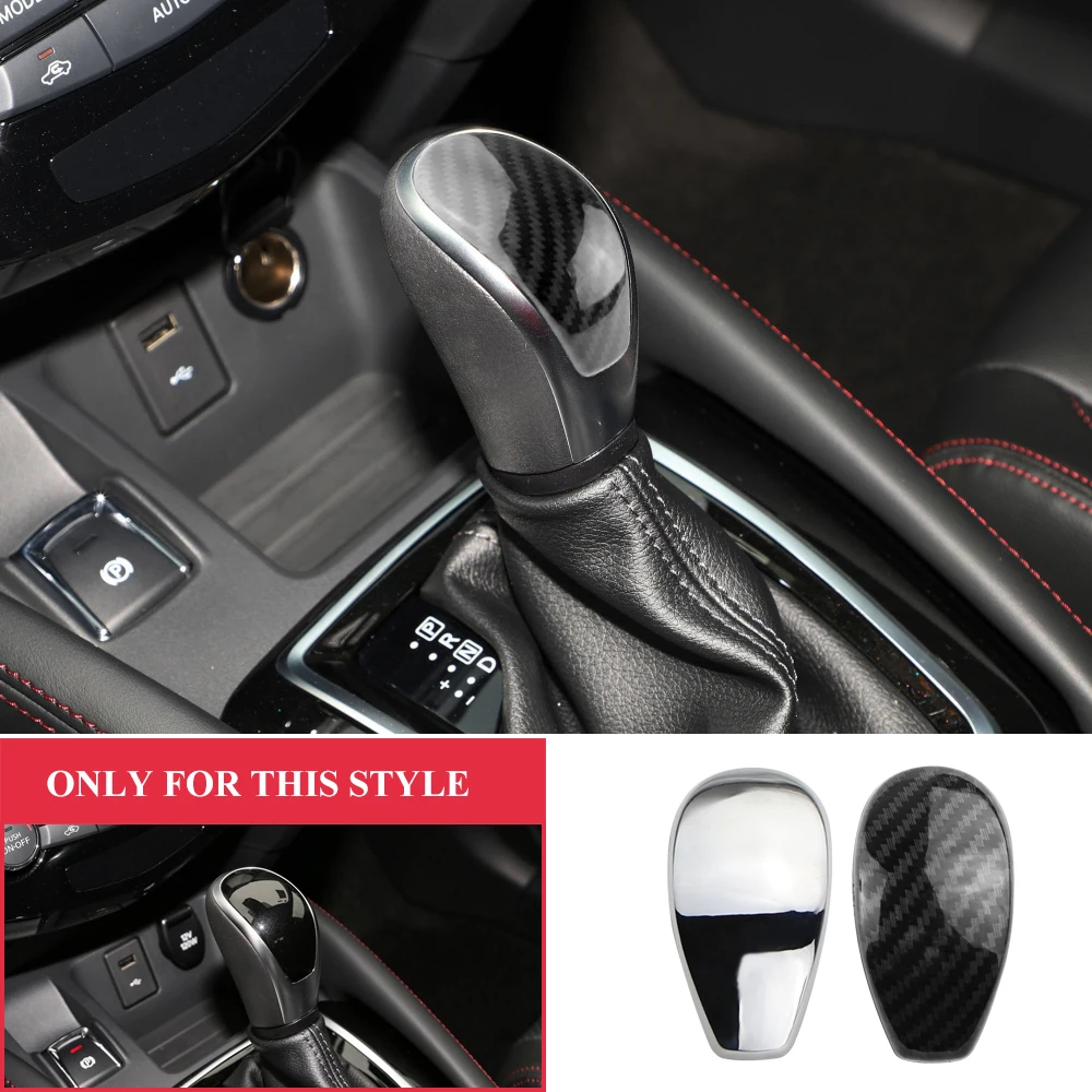 Car Gear Shift Knob Sticker for Nissan X-trail T32 Rogue Qashqai J11 Murano AT 2014 - 2020 Handball Cover Trim Accessories
