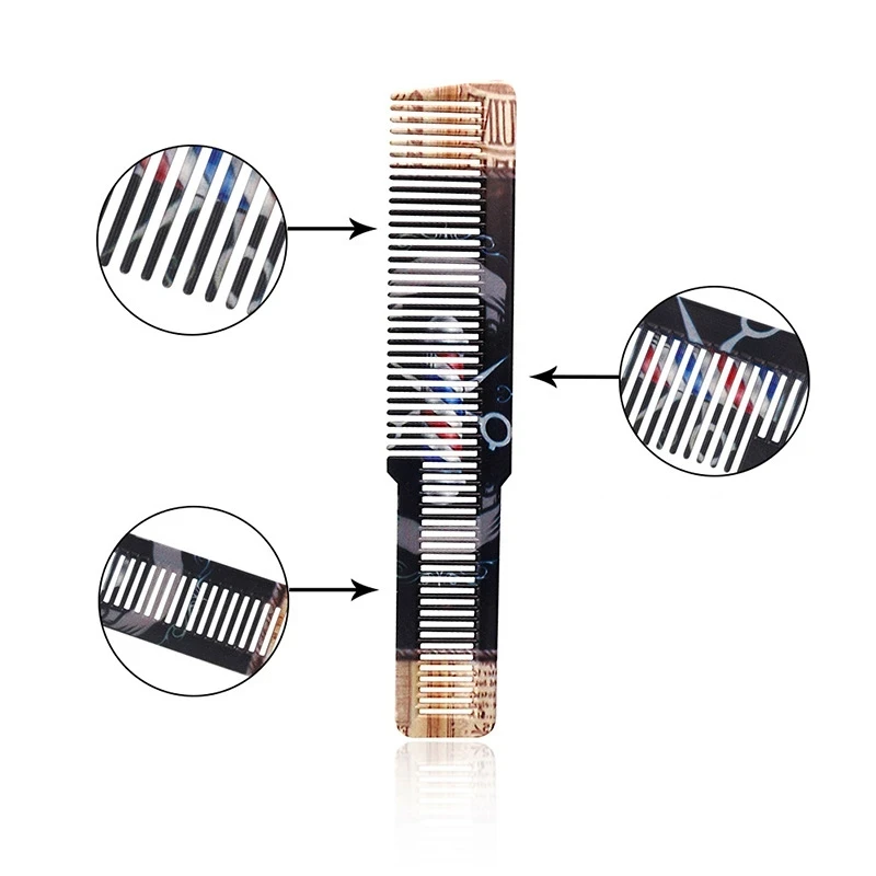 1Pc männer Haar Schneiden Kamm Anti-slip Anti-statische Friseur Trimmen Haar Kamm Barber Shop Pro friseur Haarbürste Y0724 – Detail 20