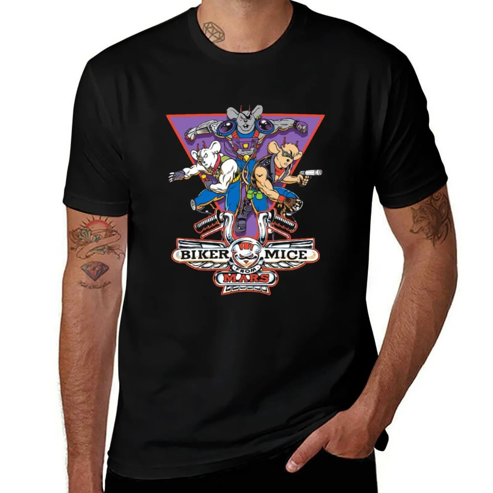Biker Mice Mars 5 T-Shirt Sporty Casual Quick Dry T-Shirt