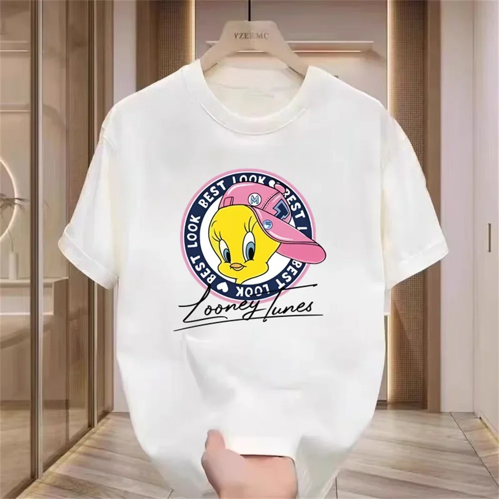 

Летняя роскошная мужская футболка с круглым вырезом из чистого хлопка с принтом, повседневная тенденция Y2K, элитная мода для детей