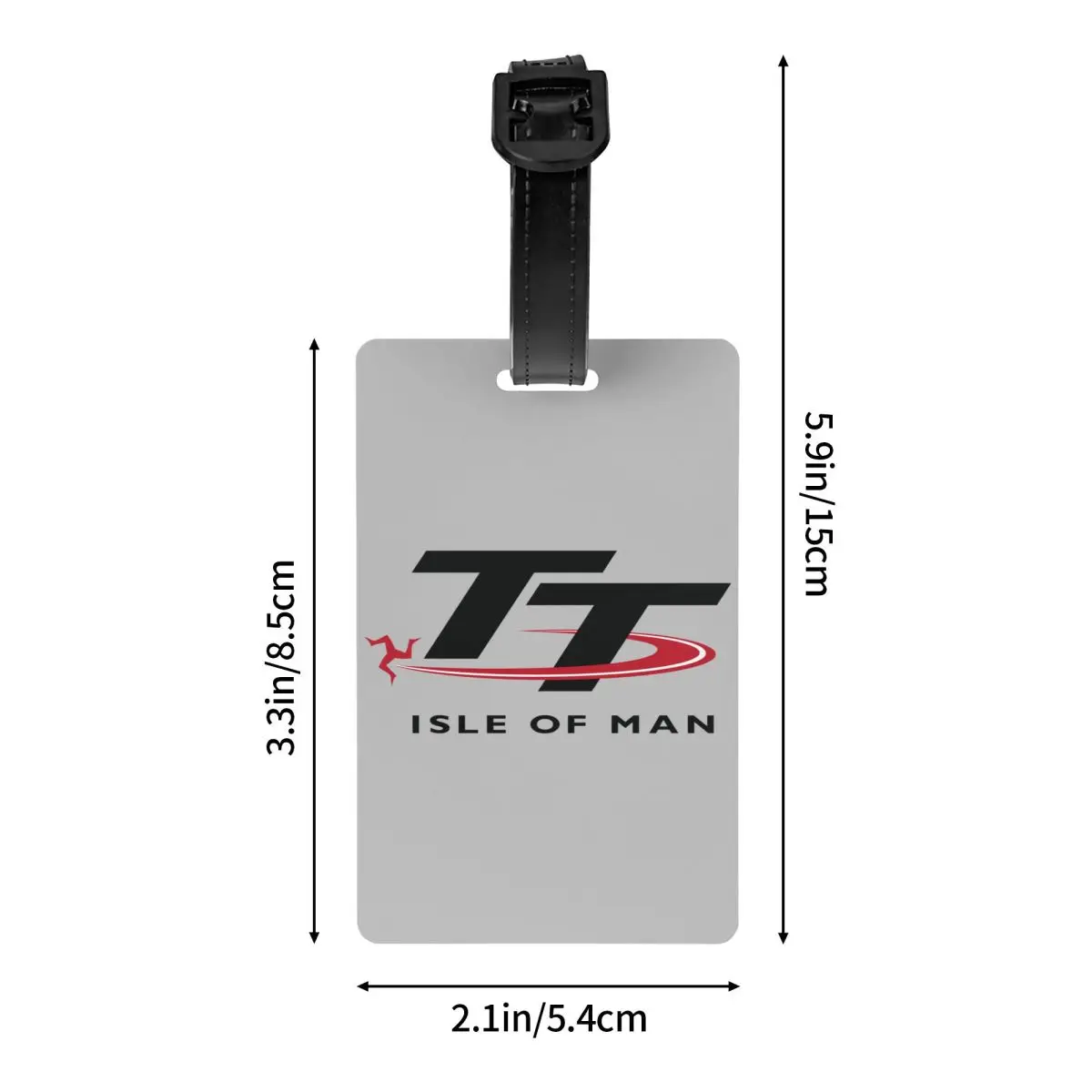 Isle Of Man TT Races Etiqueta de equipaje, bolsa de viaje deportiva para motocicleta, Maleta, cubierta de privacidad, etiqueta de identificación