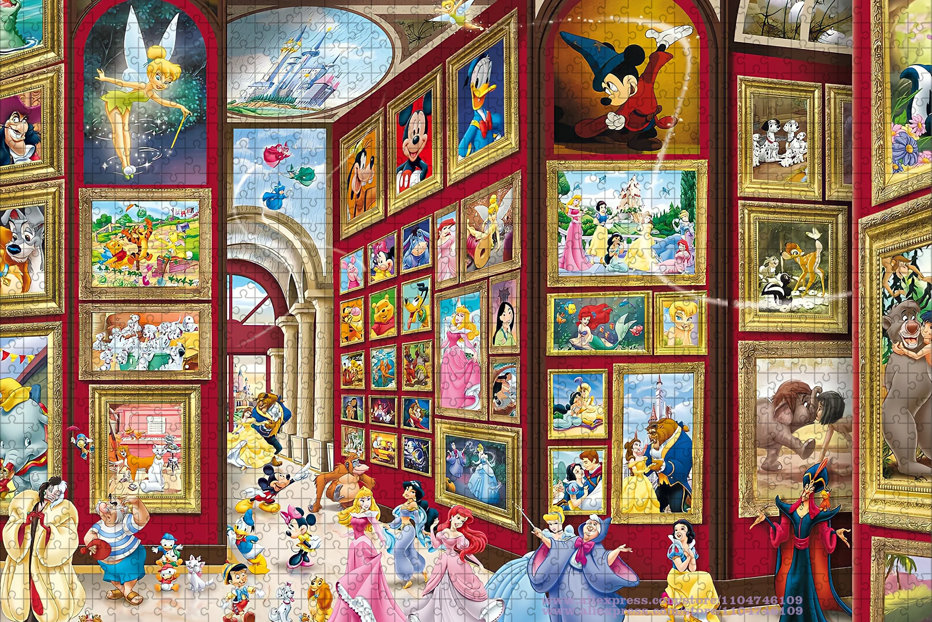 Anime Disney Karakters Puzzel 108/200/300/500/1000 Stuks Kinderen Intelligentie Educatief Speelgoed puzzel Kinderen Nieuwjaar Gift