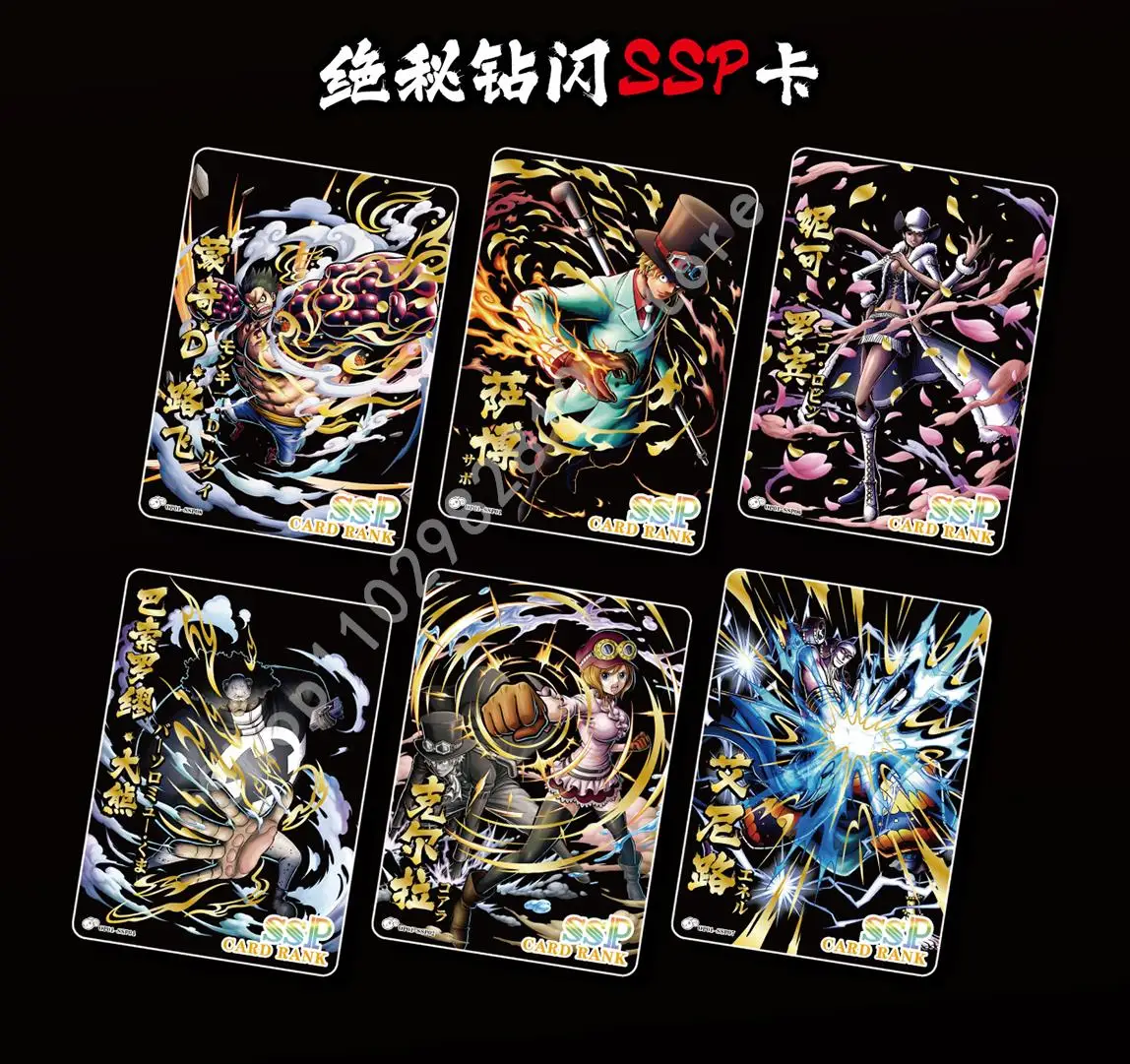 2023 New Japanese Anime One Piece Rare Cards Box Luffy Zoro Nami Chopper Bounty Collections Ccg Card Game Collectibles Child Toy