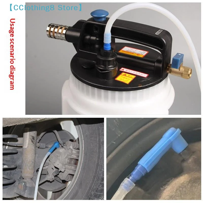 

1Pcs Car Bleeder Brake Fluid Oil Kit Exchange Pump With Oil Pumping Hose Empty Drained Oil Bleeder Auto Brake Oilling 【AliS8】