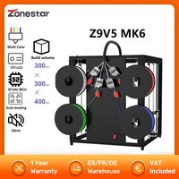 Zonestar Z9V5 MK6 Multi-color FDM 3D Printer Upgraded Adjustable Four Extruder Design Single and Printing Size DIY Kit