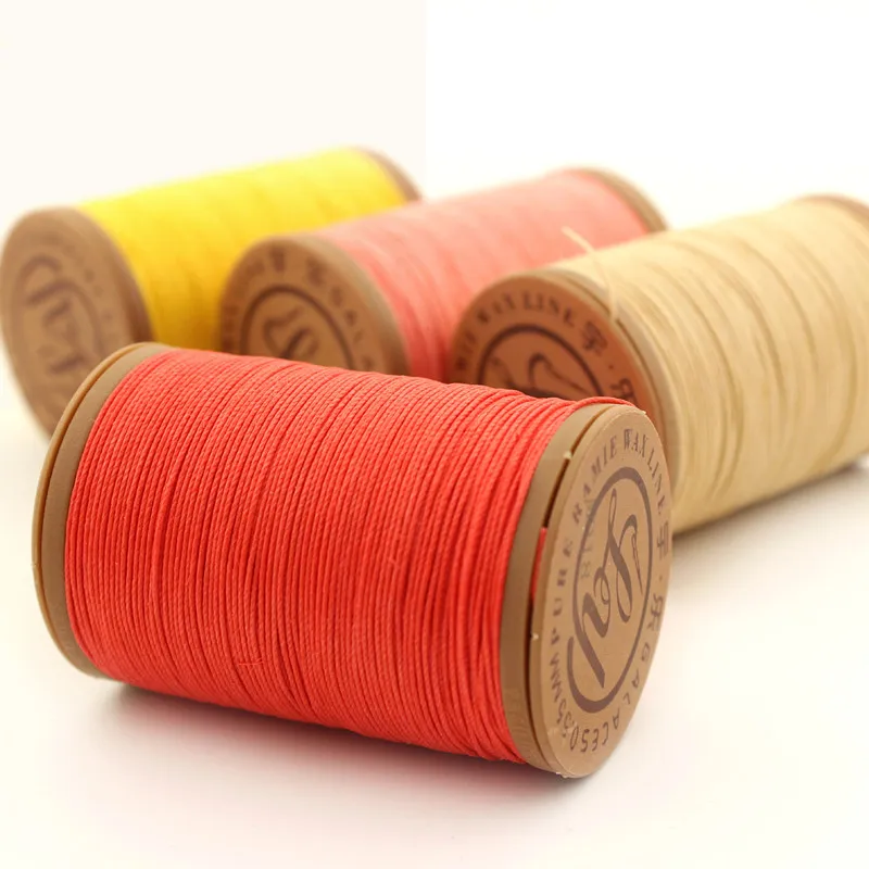 1Pcs 40 Colors 0.55mm Pure Natural Ramie Waxed Thread Leather Sewing Thread 70m Long