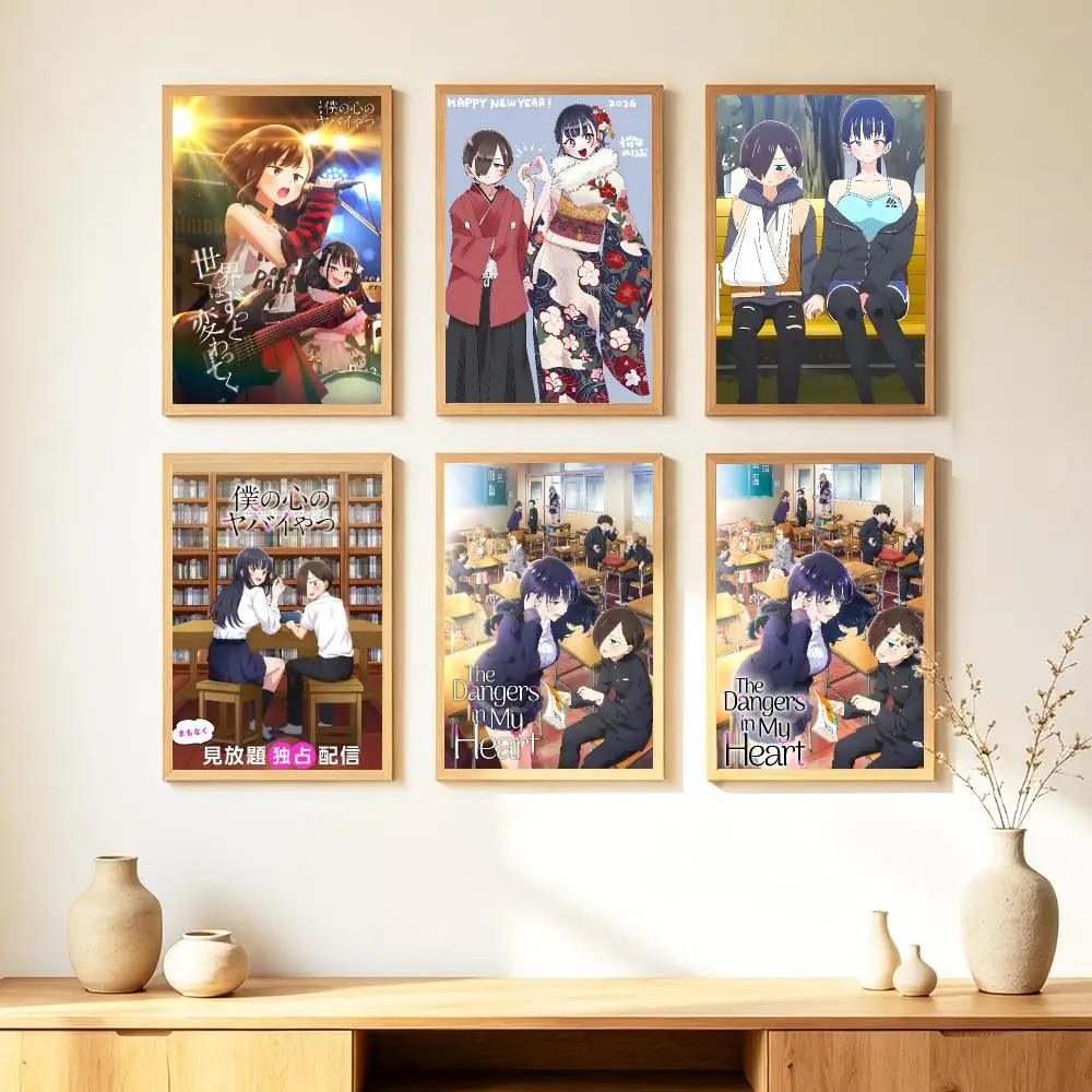 anime The Dangers in My Heart Poster HD Poster Warm Home Decoration Suitable for Bedroom and Living Room Gifts Giving