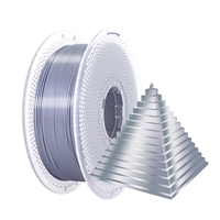 Silver Silk PLA 3D Filament 1KG – Glossy Silk Surface, 1.75mm, Compatible with Bambu Lab, Creality & Anycubic Printers