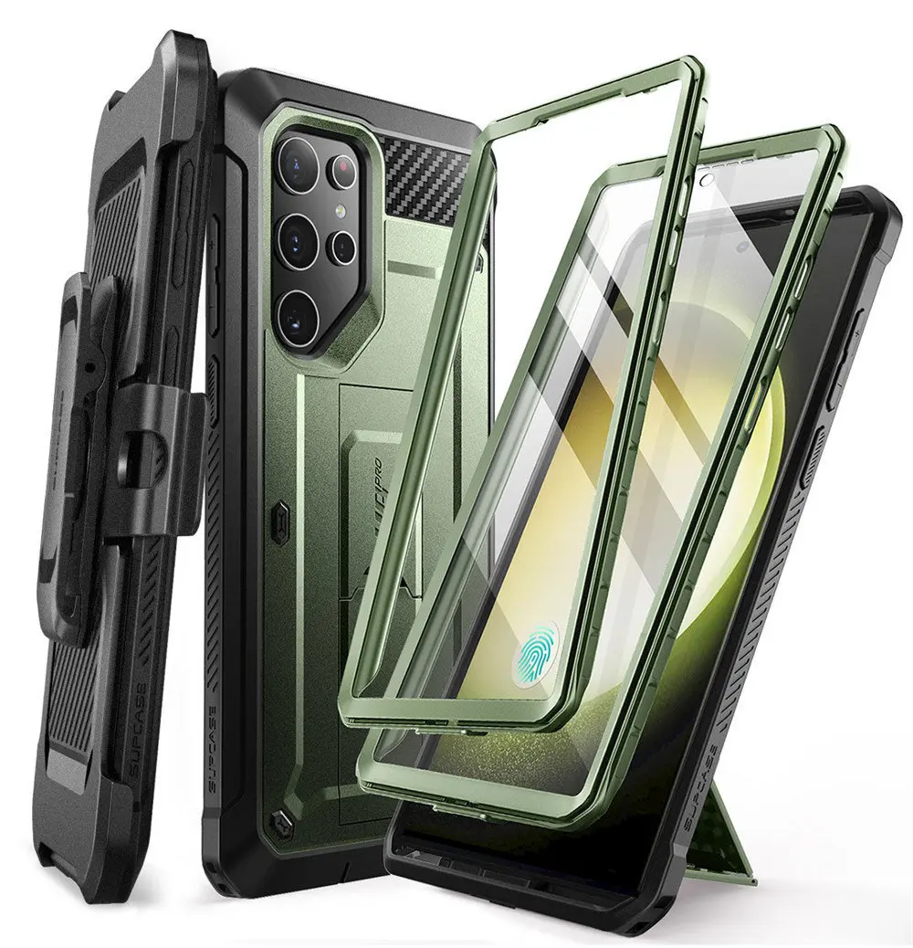 For Samsung Galaxy S24 Ultra Case 2024 SUPCASE UB Pro Full-Body Dual Layer Rugged Belt-Clip Case with Built-in Screen Protector