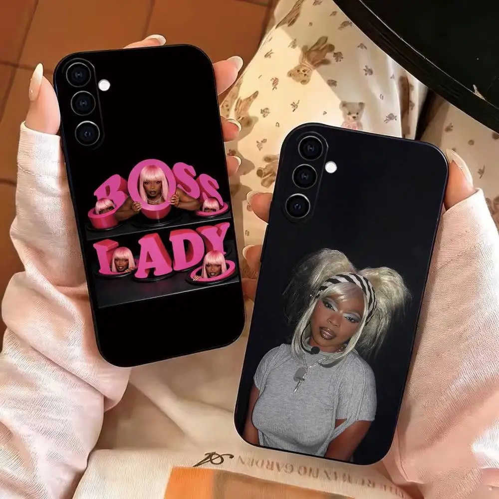 Artist of Boss Lady T-Theodora Phone Case Black Silicone Soft For Samsung Galaxy A73,A72,A71,A70,A53,A52,A51