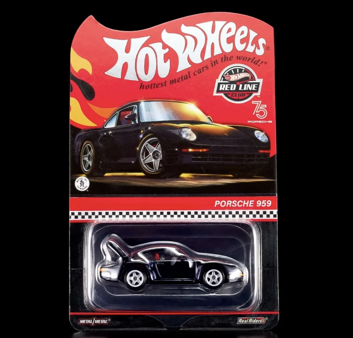 Samochodzik Hot Wheels dla kolekcjonera 1:64 Hotwheels Super Car RLC Porsche 959 Black i więcej zabawek dla chłopców na prezenty urodzinowe