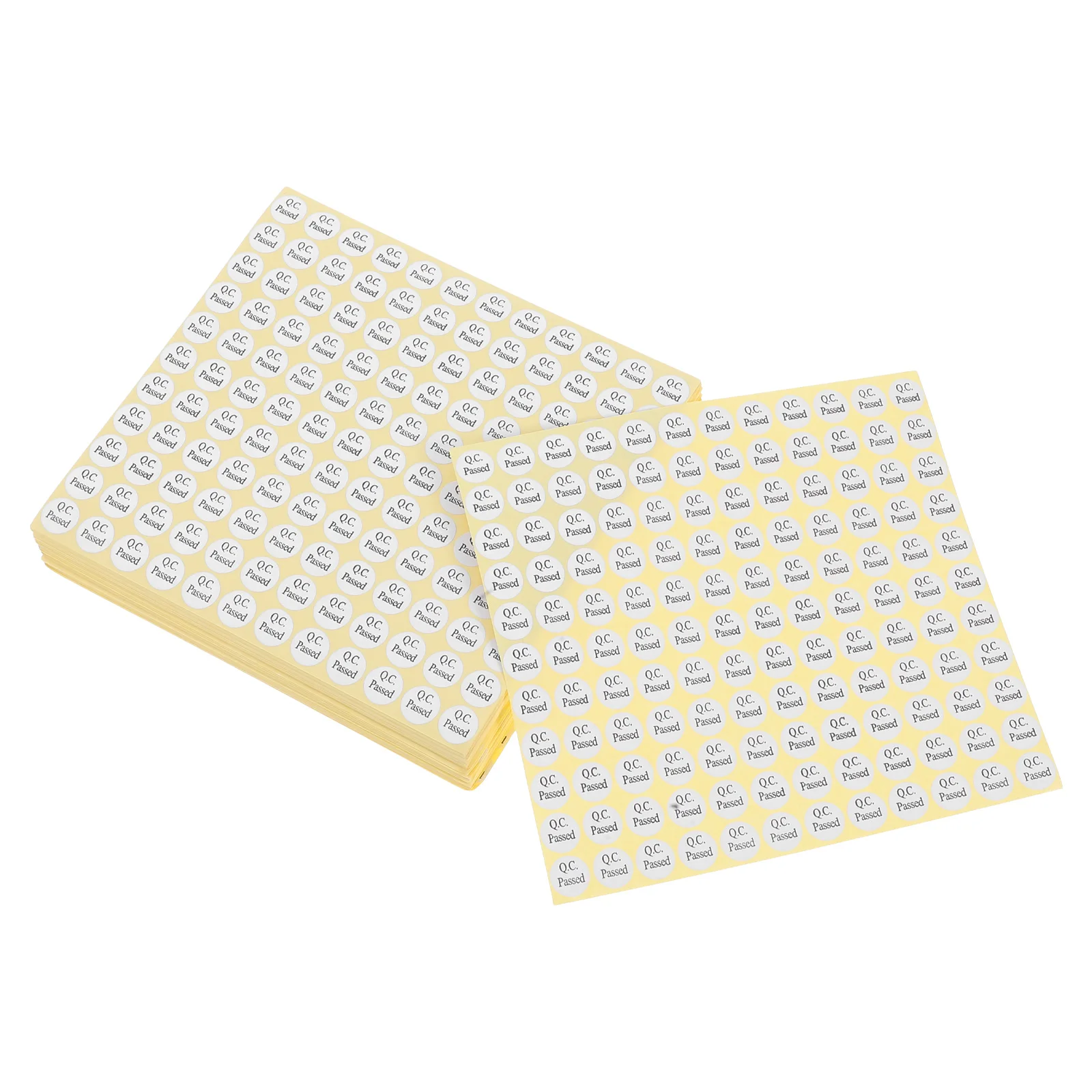 

150 Sheets Product Pass The Inspection Label Labels Coated Paper Stickers Round White