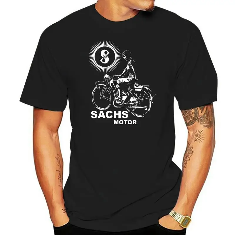 SACHS MOTOR Mens Short Sleeve T-Shirt Black