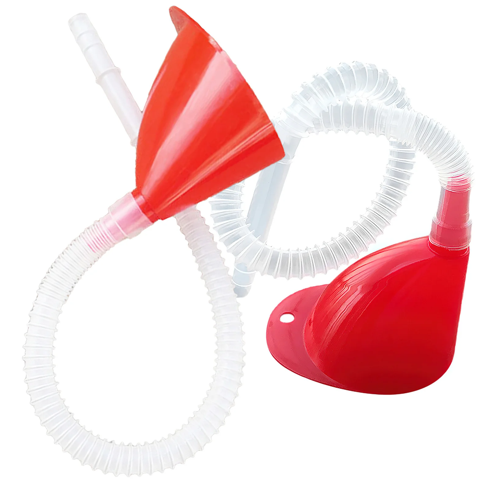 

2Sets Oil Funnel with Extended Hose and Slanted Spout Large Capacity Plastic Funnel for Car Motorcycle Transmission Fluid