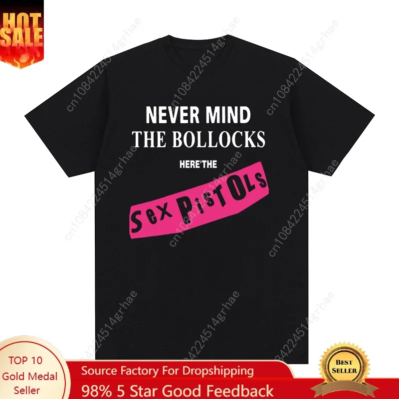 Sex Pistols Vintage T-shirt Never Mind The Bollocks Cotton Men T shirt New TEE TSHIRT Womens tops Unisex