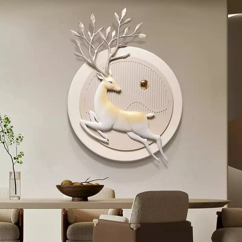 Entrance Xuanxin Chinese light luxury cream wind vertical version of LED wall lamp painting corridor advanced sense of lighting