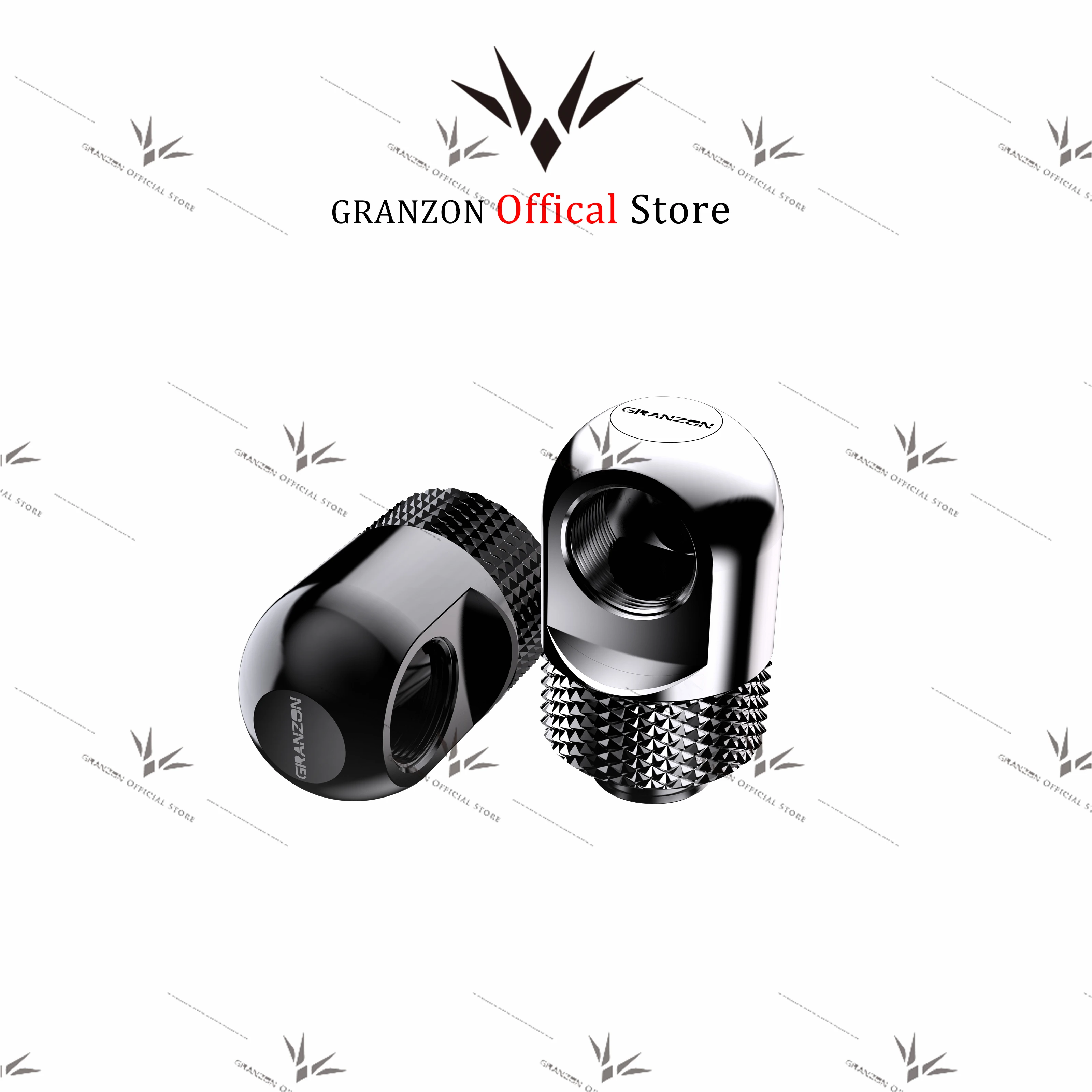 

Granzon GD-90 G1/4'' Thread 90 Degree Rotary Compression Fitting /for Water Cooling Adaptors Copper Metal Connector C