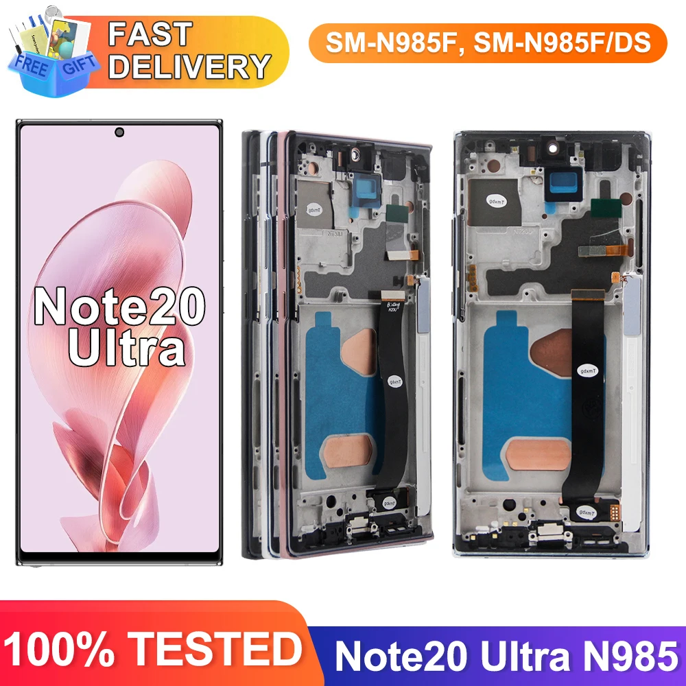 tft-screen-for-samsung-galaxy-note20-ultra-n985f-lcd-display-digital-touch-screen-with-frame-for-samsung-galaxy-note-20-ultra-5g