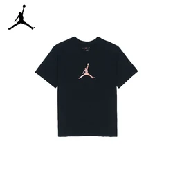 Original AIR JORDAN Nike AJ Men's Cotton Athletic Casual Short-Sleeve T-Shirt with Back Number 23 Print DO8899-010