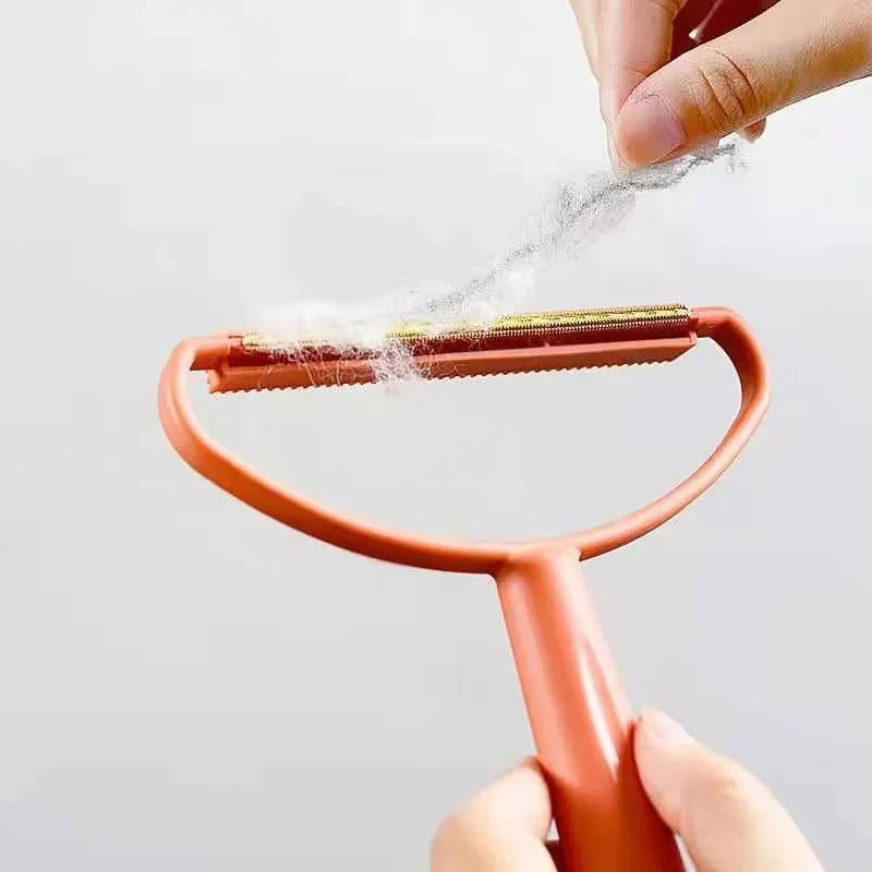 Éliminateur de peluches double face portable, épilateur pour animaux de compagnie, brosse manuelle, rasoir Fuzz pour vêtements, tissu, tapis