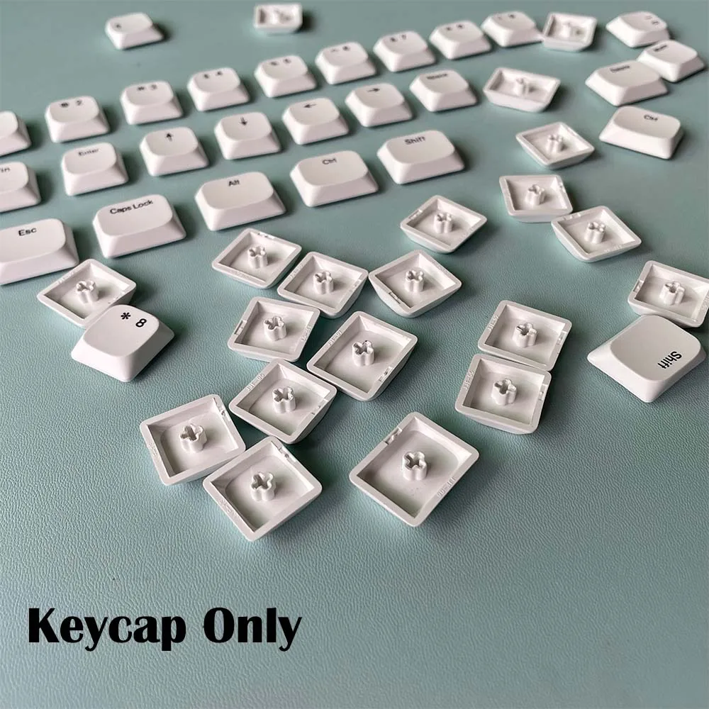 غطاء مفاتيح MX رفيع للغاية من مادة PBT صبغ فرعي 70 مفتاحًا مخصصًا لوحة مفاتيح متماثلة صغيرة مقسمة من Choc Corne Sofle VELVE #4