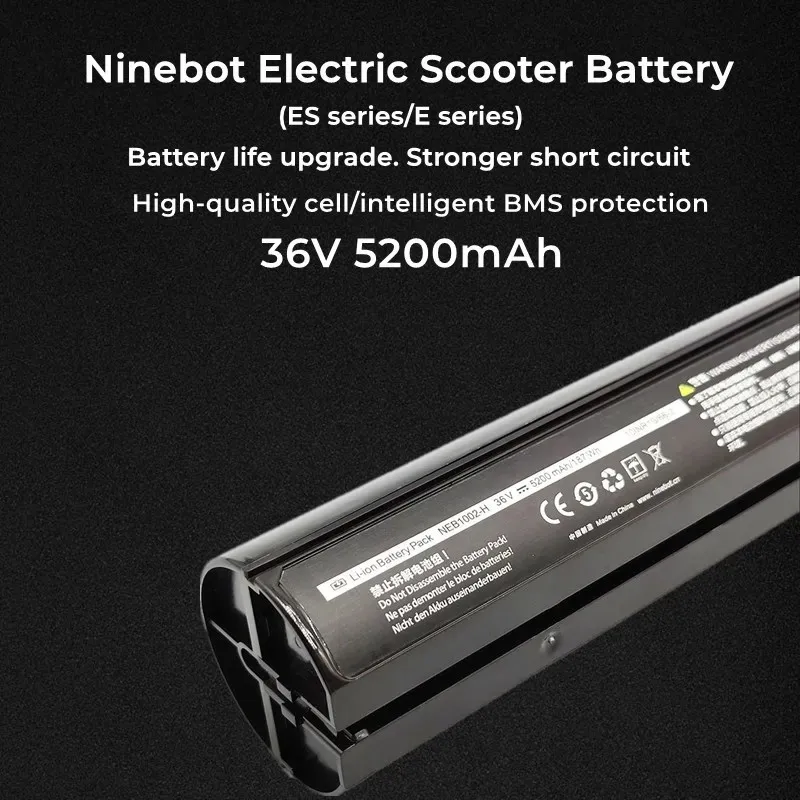 Original True Capacity36V 5200mAh Ninebot Scooter ES1 ES2 ES3 ES4 E22 E25 Intelligent Electric Scooter Internal Battery Assembly