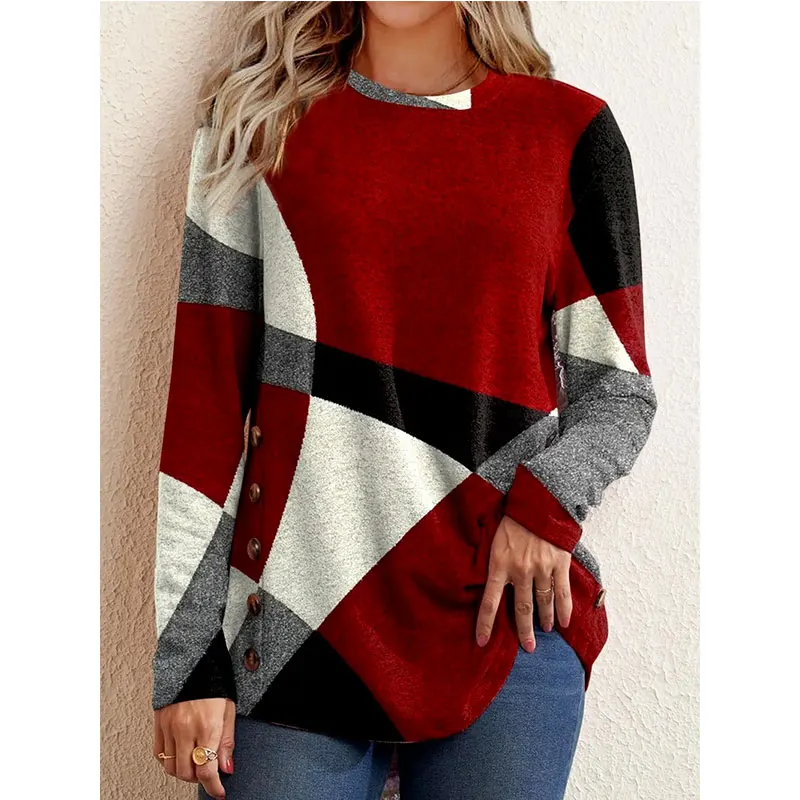 2022 Autumn and Winter Cashmere Sweater Women's Fashion Round Neck Sweater Loose 100%pure Wool Sweater Plus Size Pullover Female