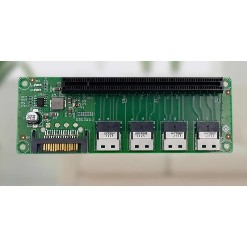 Parts for Linkreal PCIe4.0 Expansion Board SFF-8654 4i to PCIe x16 Slot Adapter Card