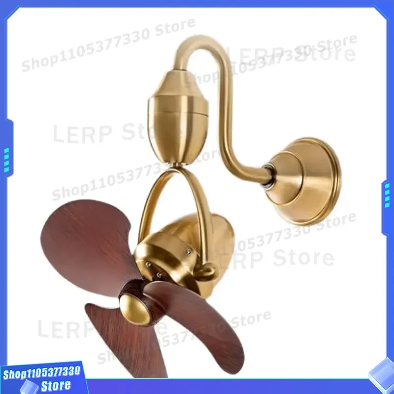 Silent BLDC Motor Wall Mounted Ceiling Fan 3 Blade ABS Shaking Head Design With Remote Control For Home Bedroom Living Room