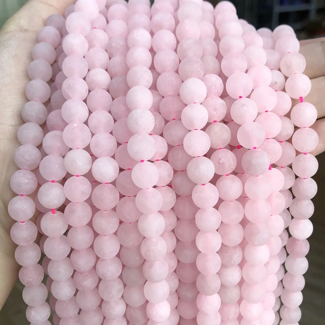Natural Stone Matte Amazonite Round Beads for Jewelry Making