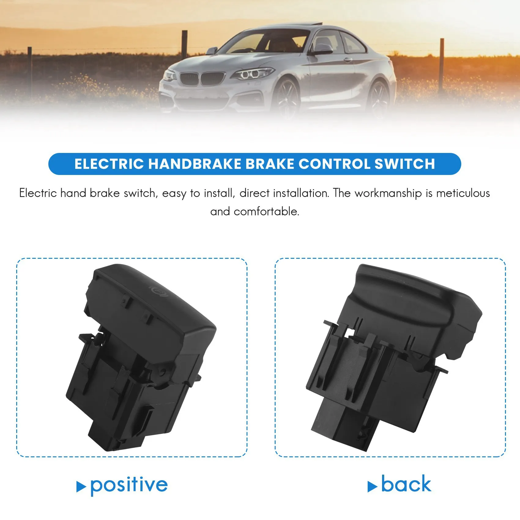 Interruptor de Control de freno de mano eléctrico para coche, interruptor de estacionamiento para Peugeot 3008/5008, 470706