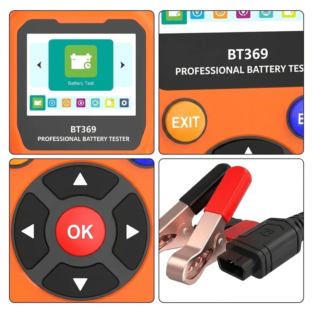 12V 24V For Battery Diagnostic Tool for Cars Trucks with Voltage Monitoring Internal Resistance and Load Testing
