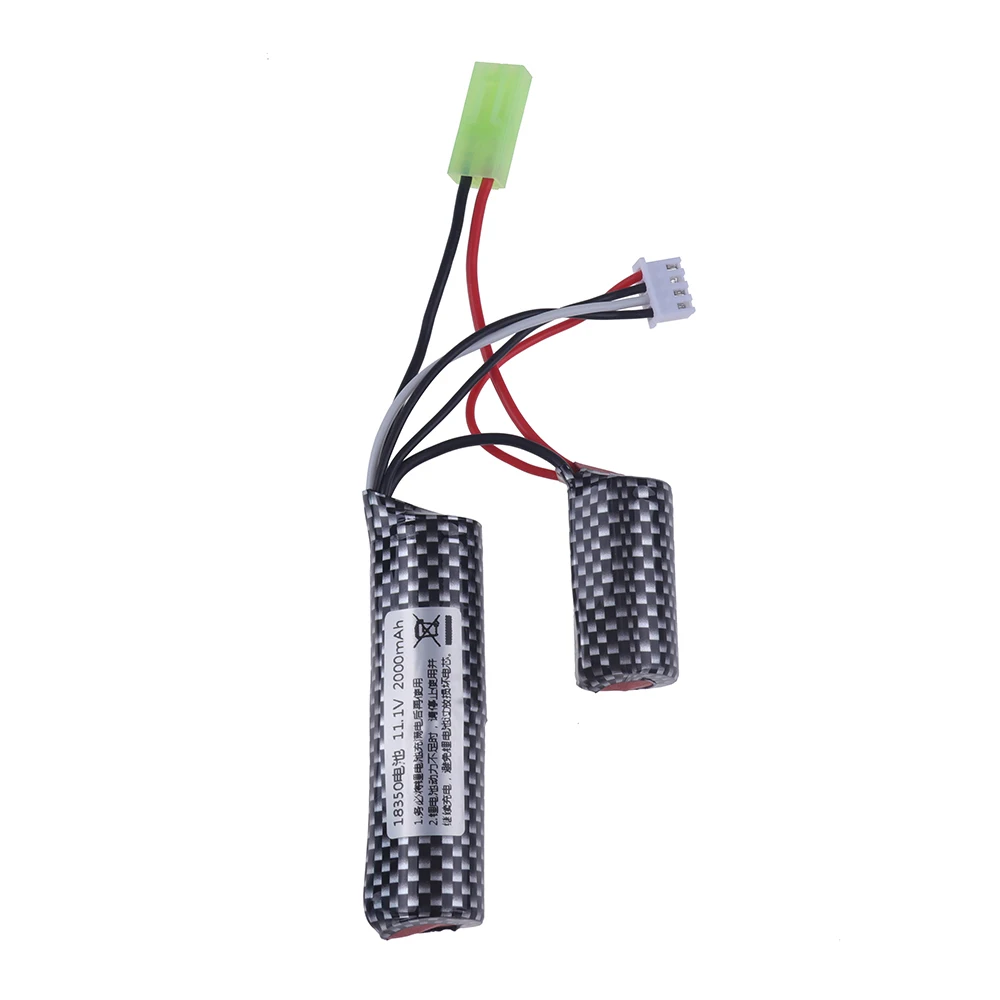 3S 18350 11.1v 2000mAh 25C Li-ion battery /USB charger for Water Ball Automatic Pneumatic Toys Gun/Electric Splatter Ball Gun