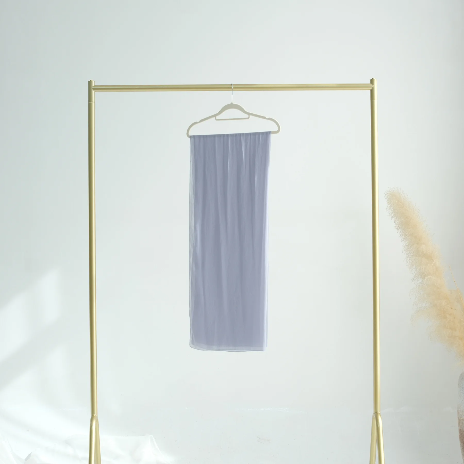 Hoge Kwaliteit 2025 Ramadan Effen Kleur Sjaals Moslim Hijaabs Eenvoudige Sjaal Moslim Hijab Moslim Vrouw Chiffon Hijab