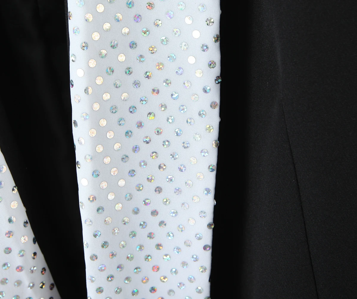 KONDALA Eleganter Damen-Dinner-Blazer mit Pailletten-Dekoration, weißer Ausschnitt, Blazer 2025, Frühling, Herbst, Mode, Dating, formeller Damen-Blazer
