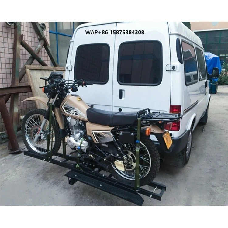 Universal Carbon Steel Motorcycle Carrier Hitch Mount Exterior Accessories Racks for Cars