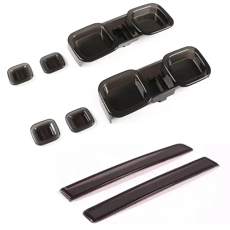 Car Tail Light Cover Brake Light Wide Indicator Cover Rear Lamp Hoods Guards Trim For Land Rover Defender 90 110 2020-2024