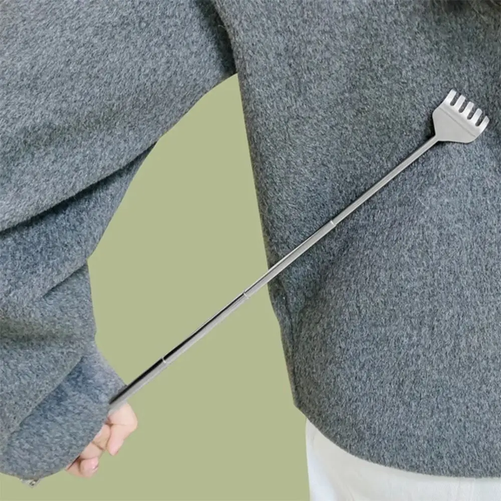 

Retractable Back Scratcher Up To 19.69inch Stainless Steel Itch Scratcher Portable Telescopic Itch Massage Tool Old Person