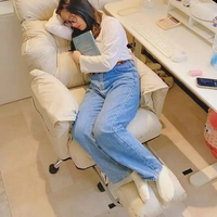 Computer Chair, Home Bedroom Desk  Lazy Comfortable, Sofa Girl, Backrest Live Broadcast Ergonomic Gaming Chair Cinnamoroll
