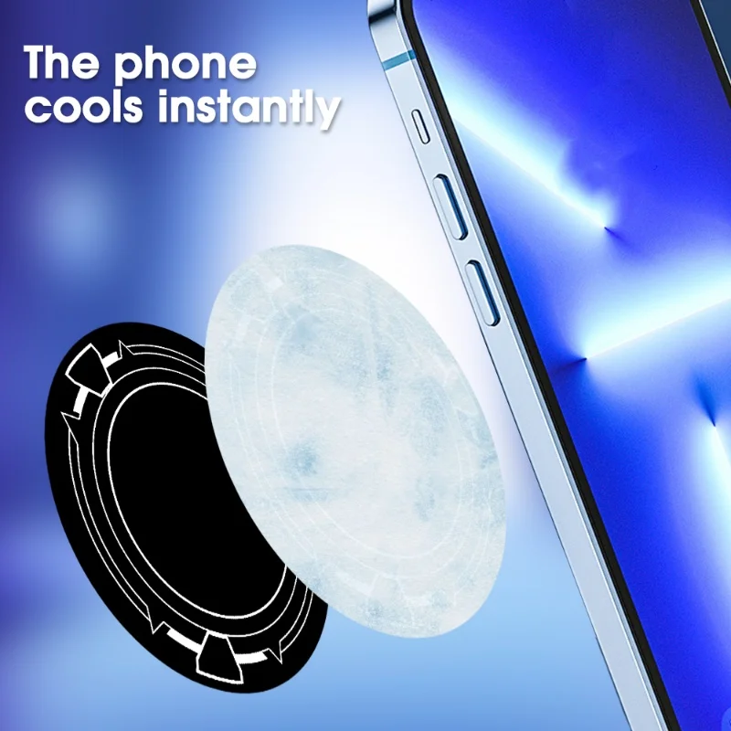 4/6/9cm Handy-Kühlplatte für Magnetische Wärmeleitende Aufkleber zur Wärmeableitung für iPhone Android Spiele-Kühler Erweiterter Kühlbereich – Detail 4